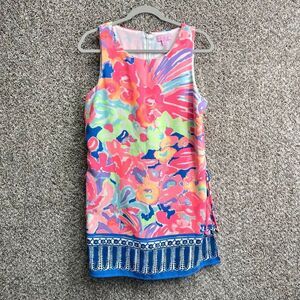 Lilly Pulitzer Romper Women's 10 Donna Playa Hermosa Shift with Side Ties